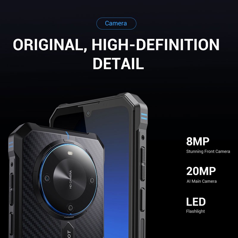 6.74″ FOSSiBOT F105 4G LTE Rugged Smartphone Android Dual SIM Outdoors 10300mAh