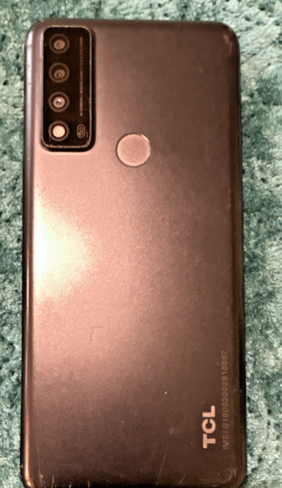 TCL Black Smartphone Triple Rear Camera Bar Style broken screen for parts only