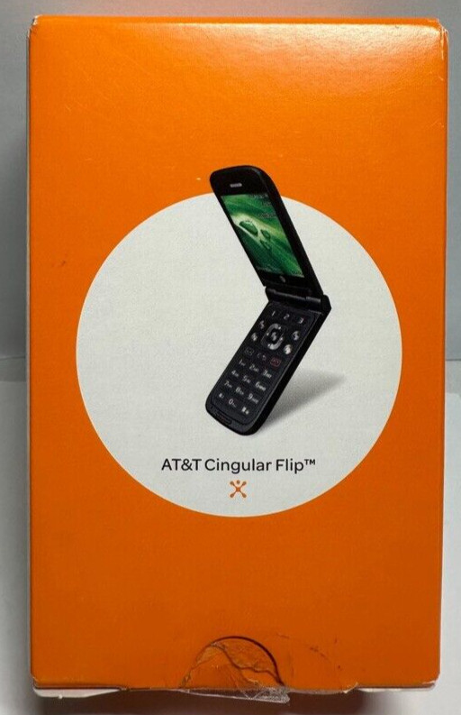 TeleEpoch M3620 AT&T Cingular Flip Phone 3G GSM 128MB Black New w/Box (Open Box)