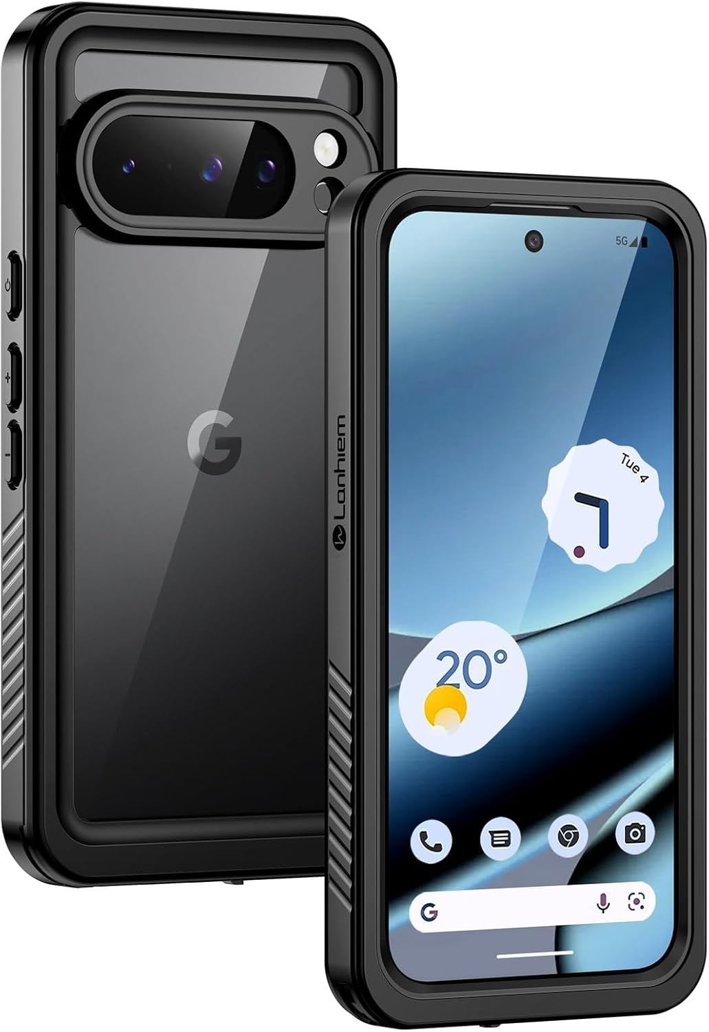 IP68 Waterproof Dustproof Case for Google Pixel 10 Pro 6.3 Inch, Black