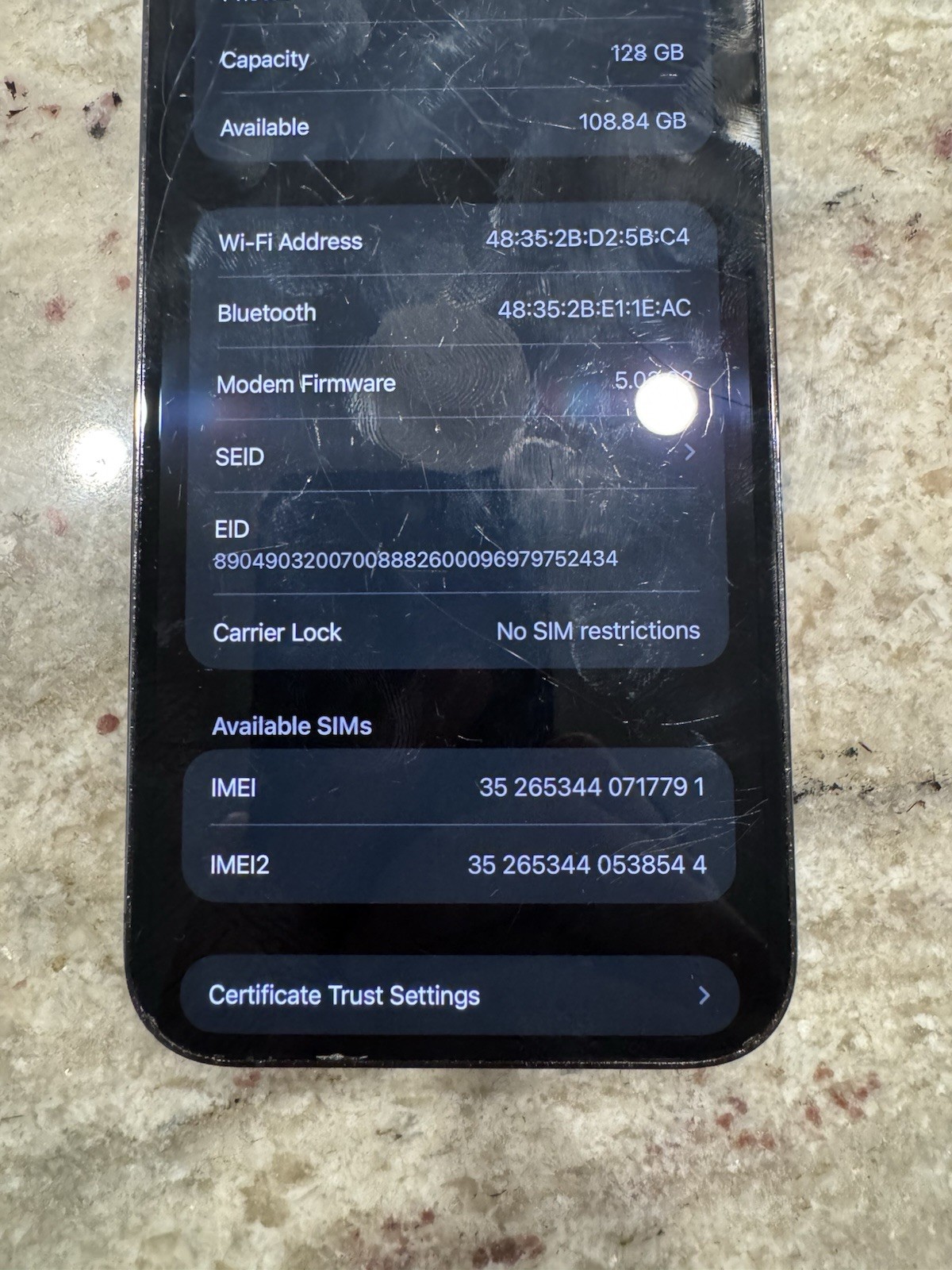 iPhone 13 Pro Max – Graphite – 128GB (UNLOCKED) (READ DESC)