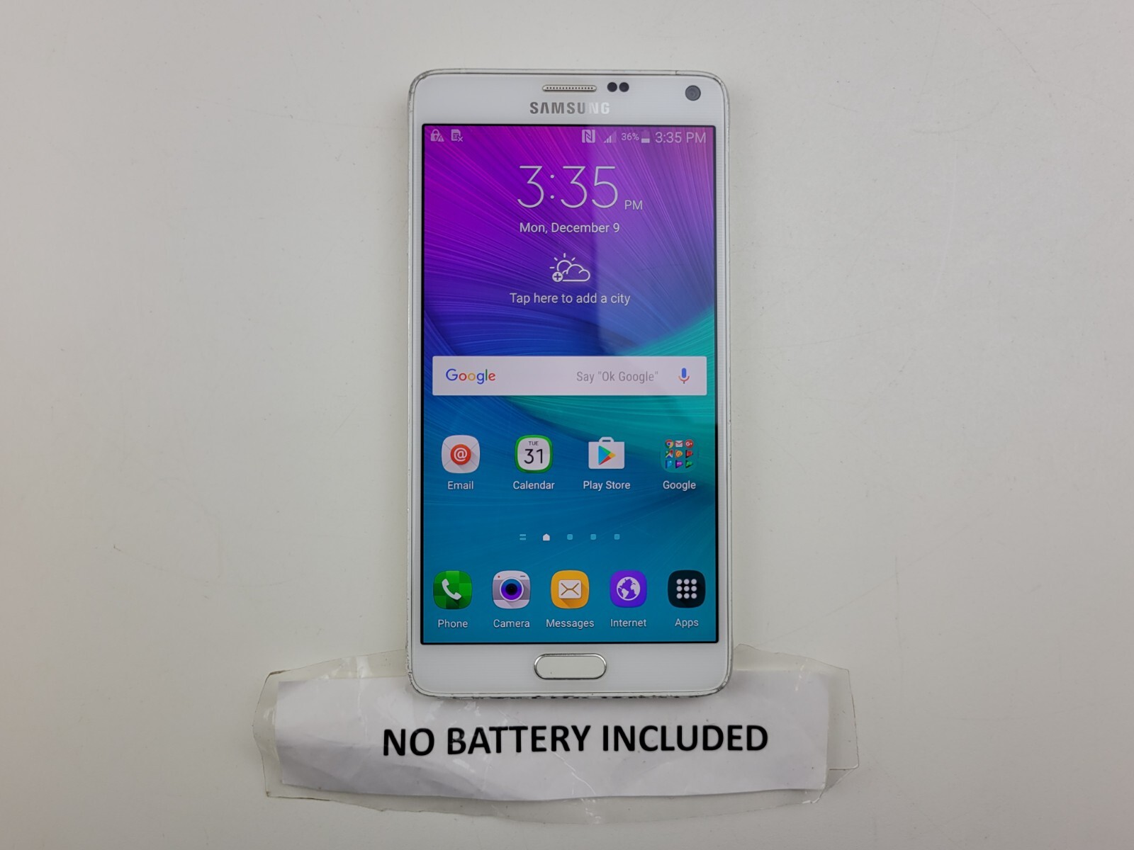 Samsung Galaxy Note 4 (SM-N910A) 32GB (AT&T) – SMALL ISSUE – Clean IMEI – J9686