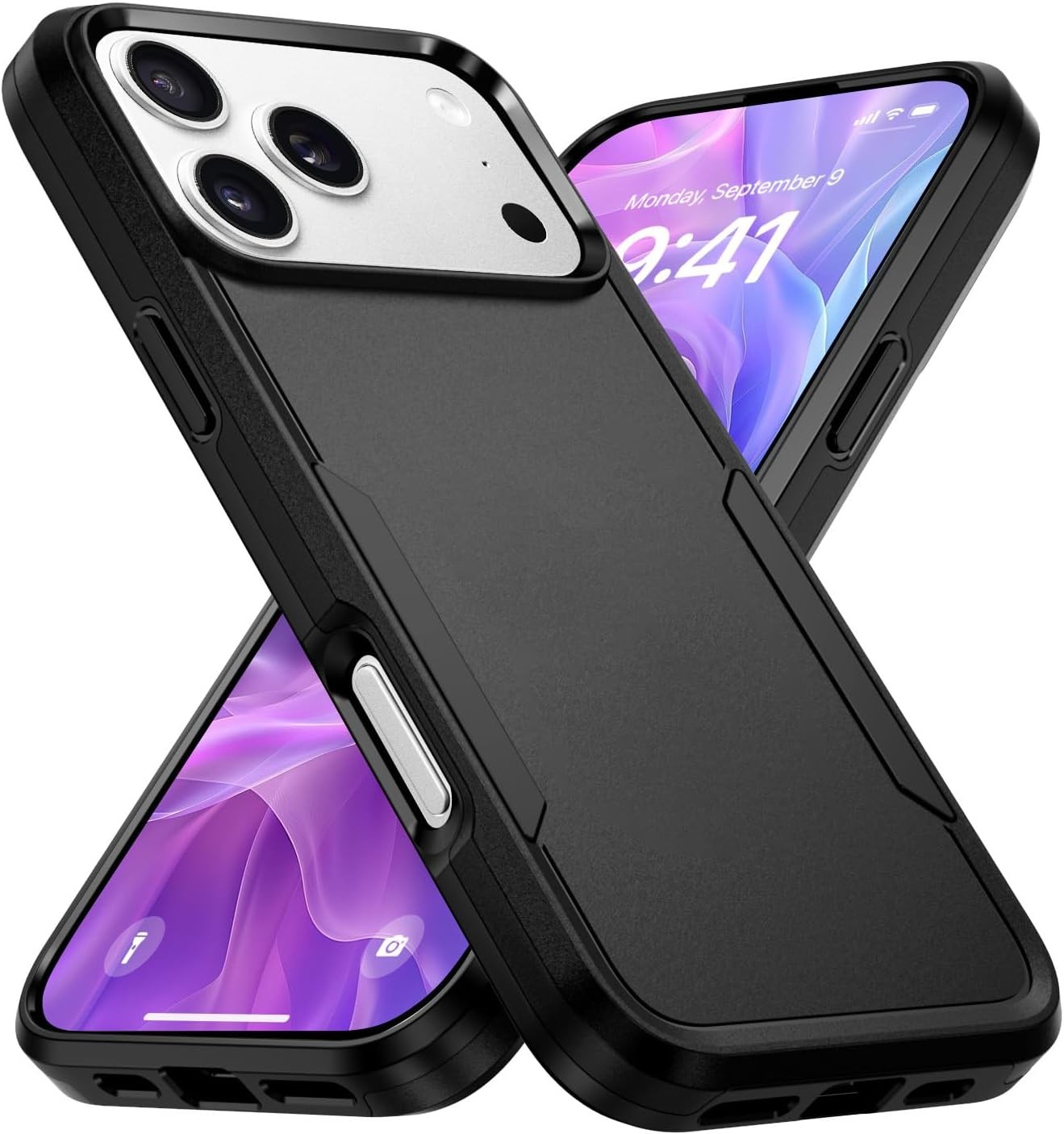 Heavy Duty Shockproof Case for iPhone 17 Pro Max, Dual Layer Protective Cover, B