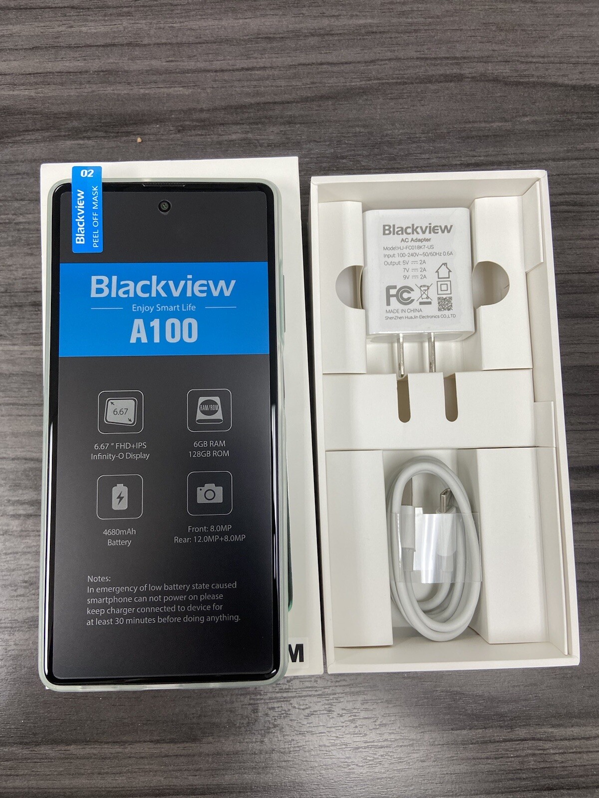 Blackview A100 6GB+128GB Android 11.0 Cell Phones 4680mAh NFC Octa-core 6.67”