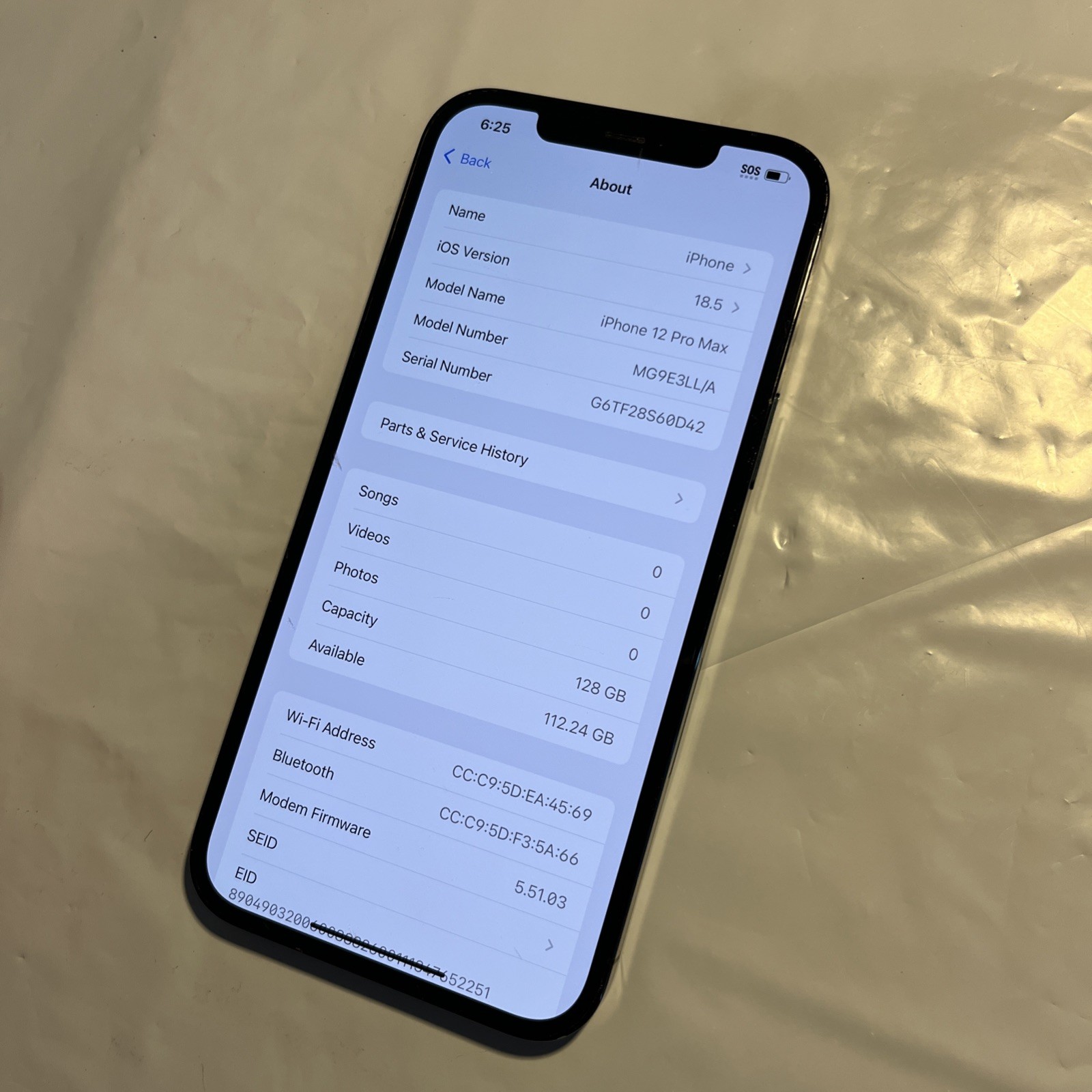 Apple iPhone 12 Pro Max – 128GB (Unlocked) ONE DEAD PIXEL -2.5x dots (T885)