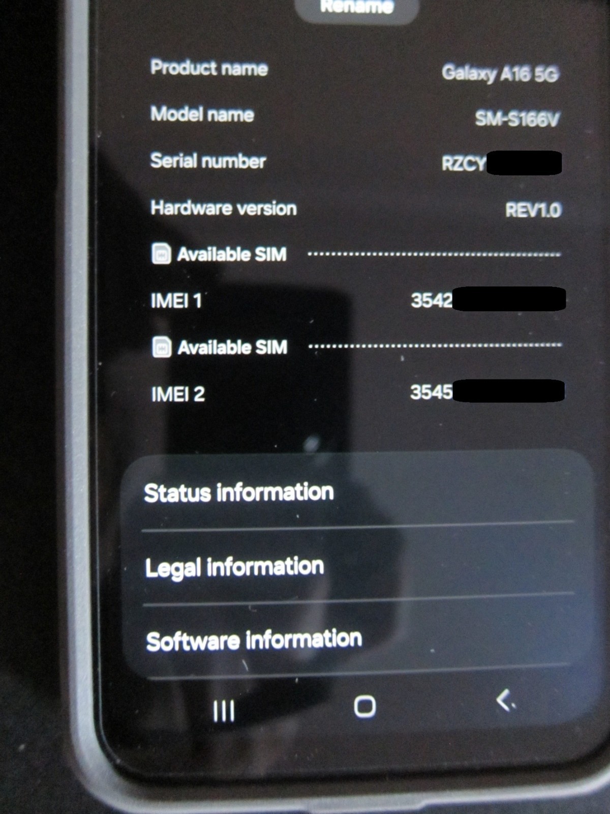 (StraightTalk) Samsung Galaxy A16 5G SM-S166V(GP) 128GB Blue Black – Excellent