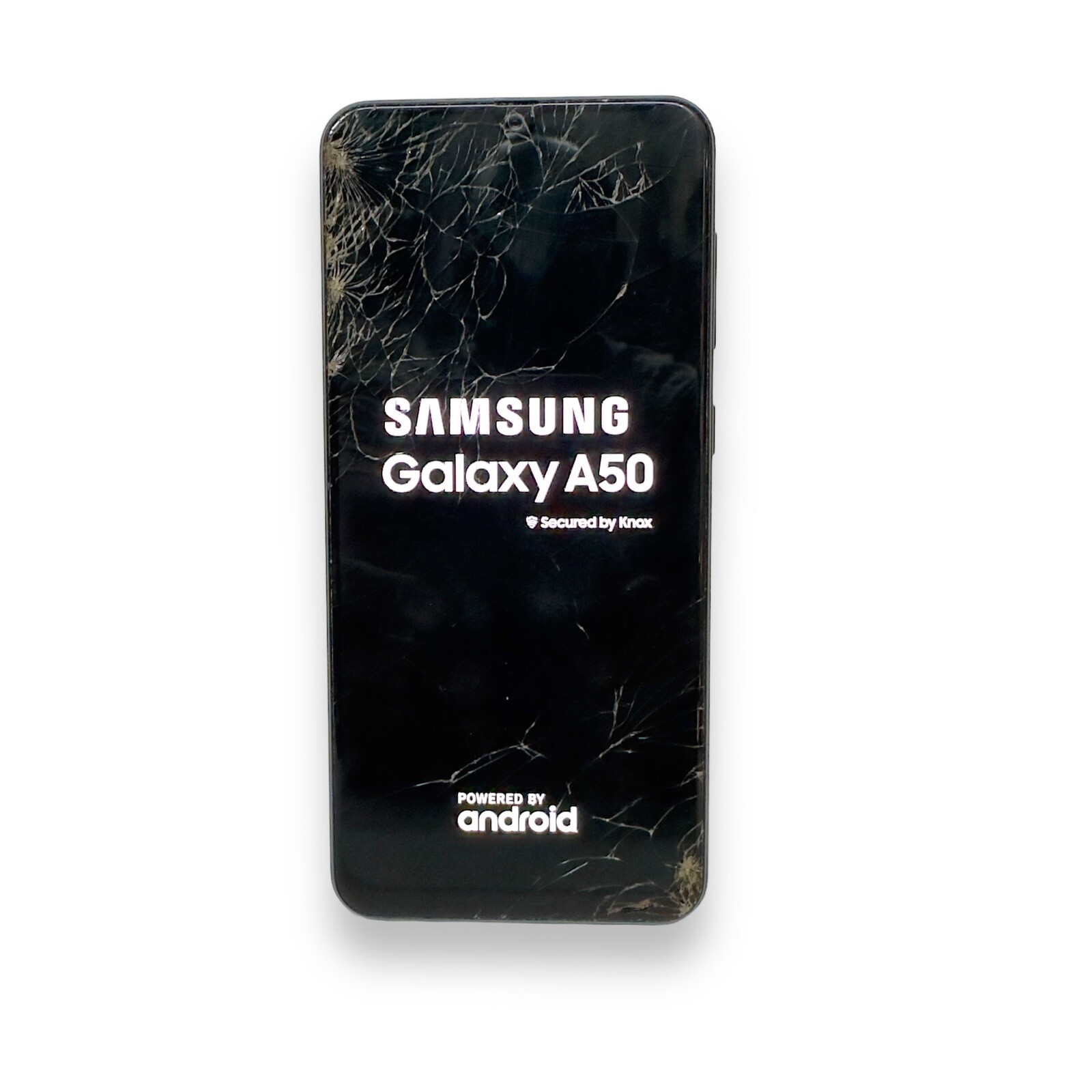 Samsung Galaxy A50 SM-A505U – Black, Cracked Screen, Untested , For Part