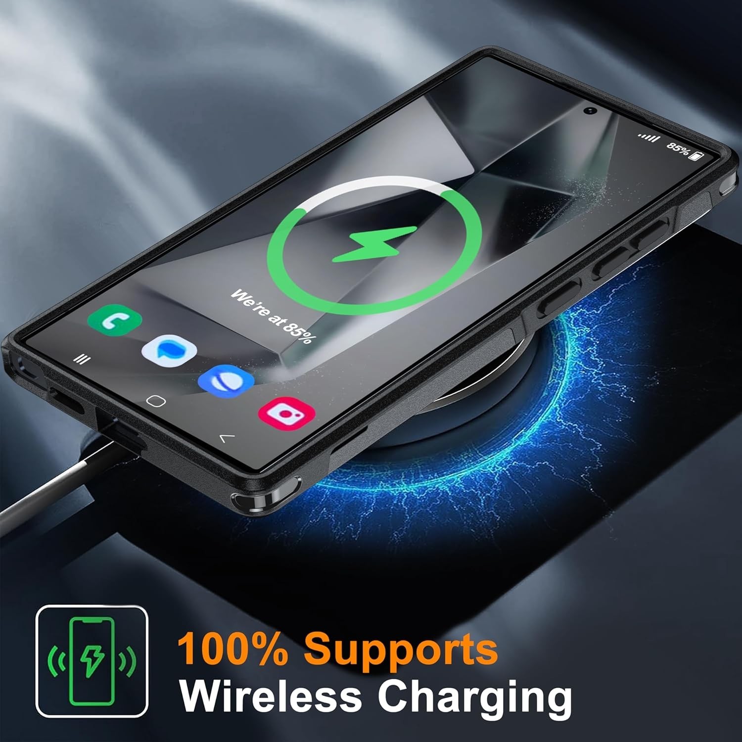 Samsung Galaxy S24 Ultra Case, [10FT Military Protection] Shockproof Heavy Duty