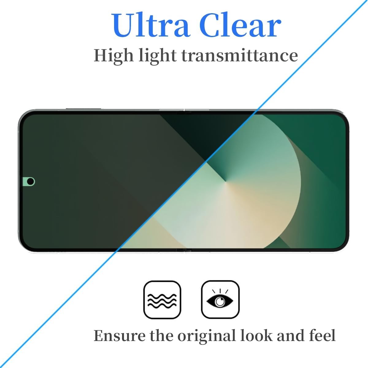 [1+1 PCS] Matte Privacy Screen Protector & Internal Film for Motorola Razr+ Plus