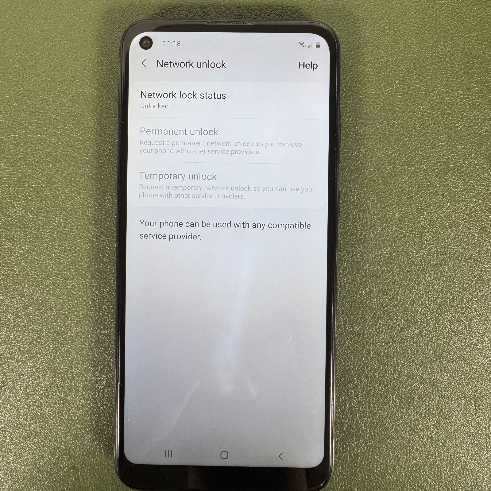 Samsung Galaxy A11 32GB A115U Verizon Unlocked Android Smartphone Black|Good