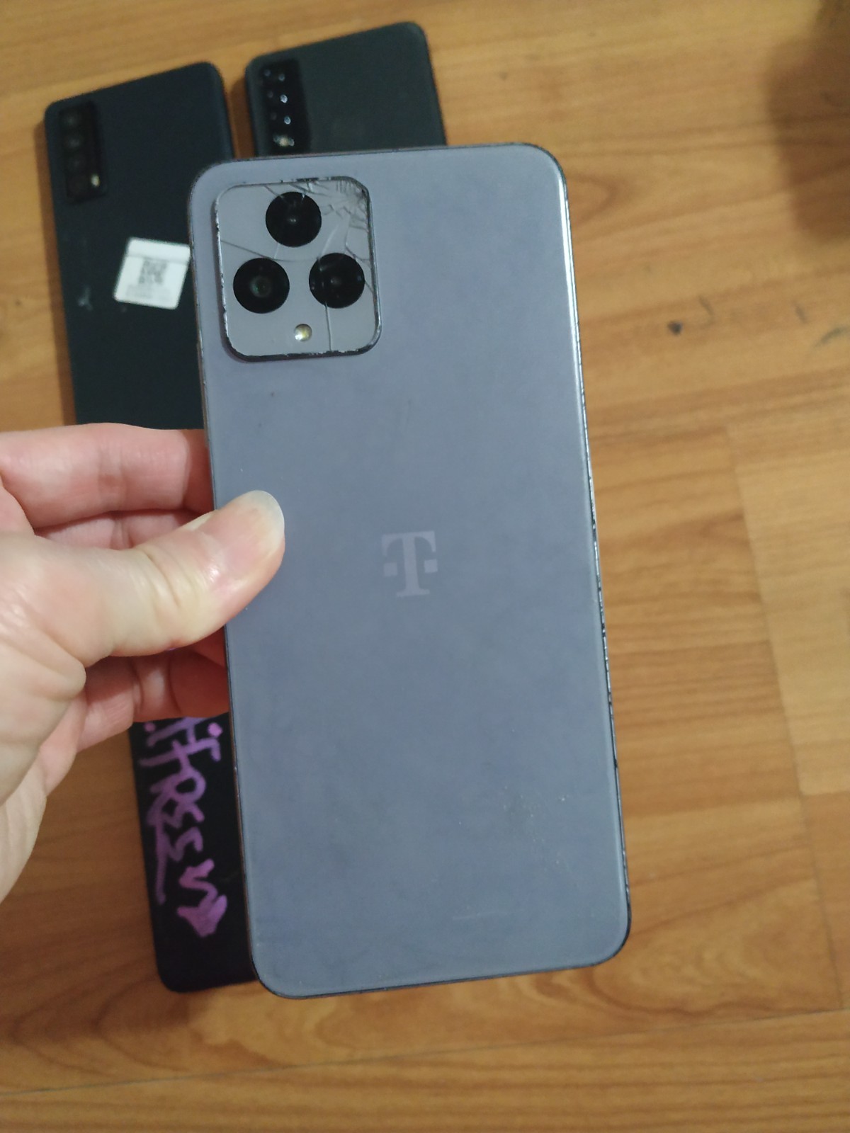 Lot of 4 Mixed model T-Mobile TCL Smartphone For part