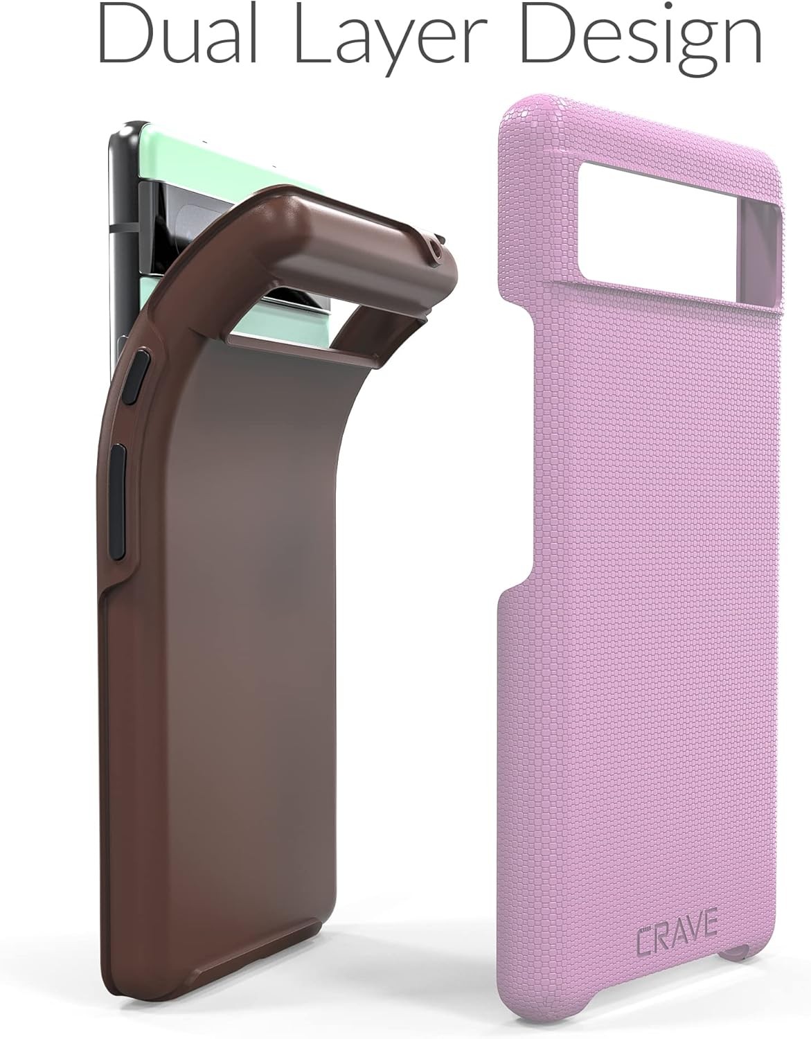 Dual Guard for Google Pixel 6a Case, Shockproof Protection Dual Layer Case – Lil