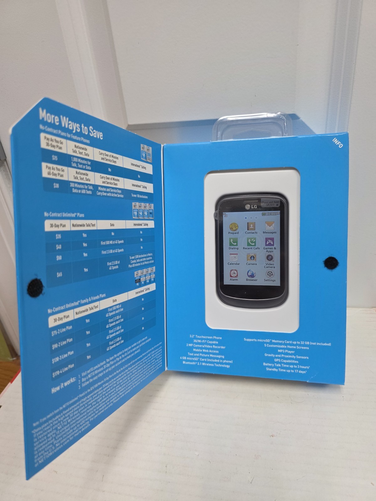 BRAND NEW LG 306G Net10 Wireless Smart Phone (Android)