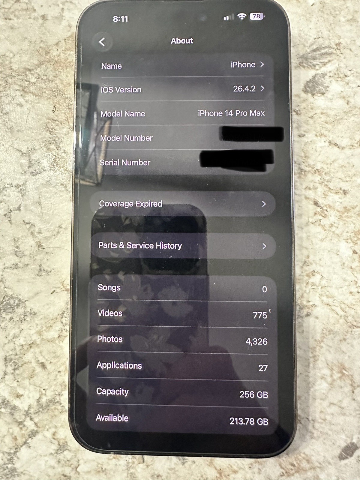 Apple iPhone 14 Pro Max 256GB Gold 6.7in 48MP (U.S. Cellular, T-Mobile)