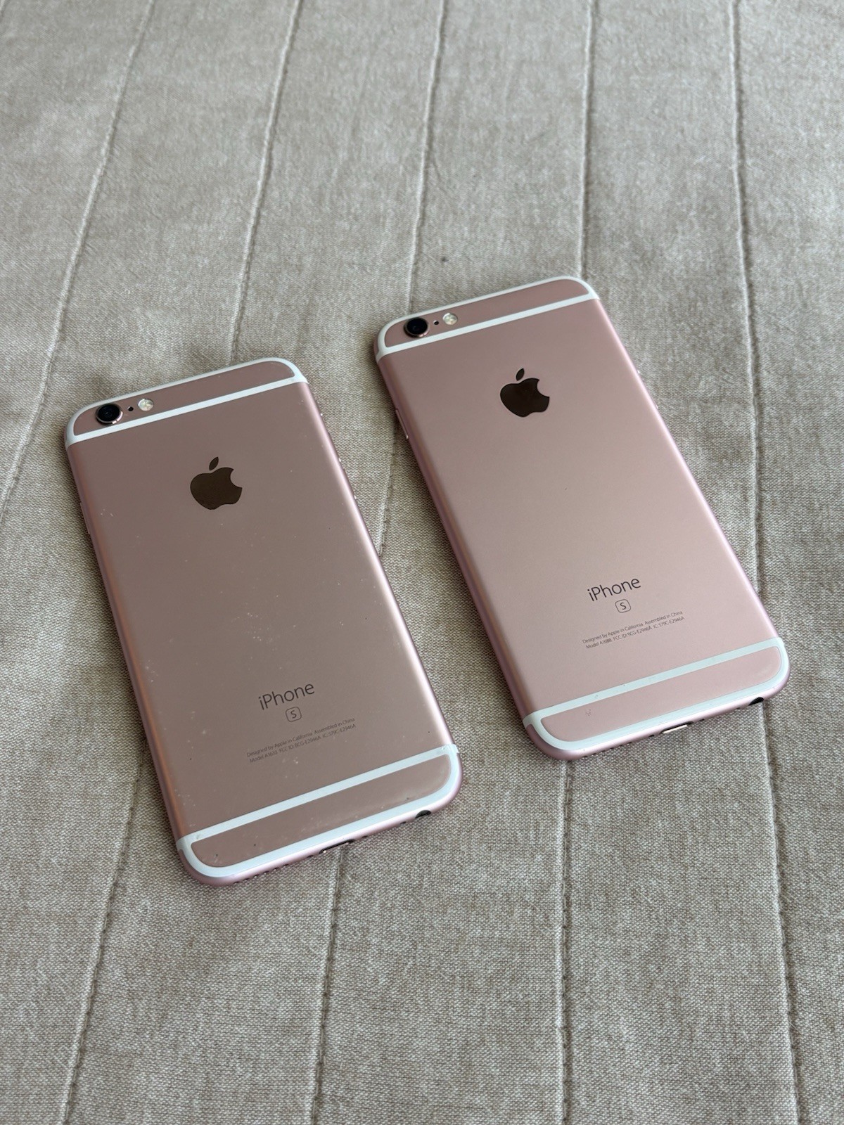 Lot of 2 iPhone 6s 64GB Pink Rose Gold (A1688/A1633) AT&T / T-Mobile (Both Work)