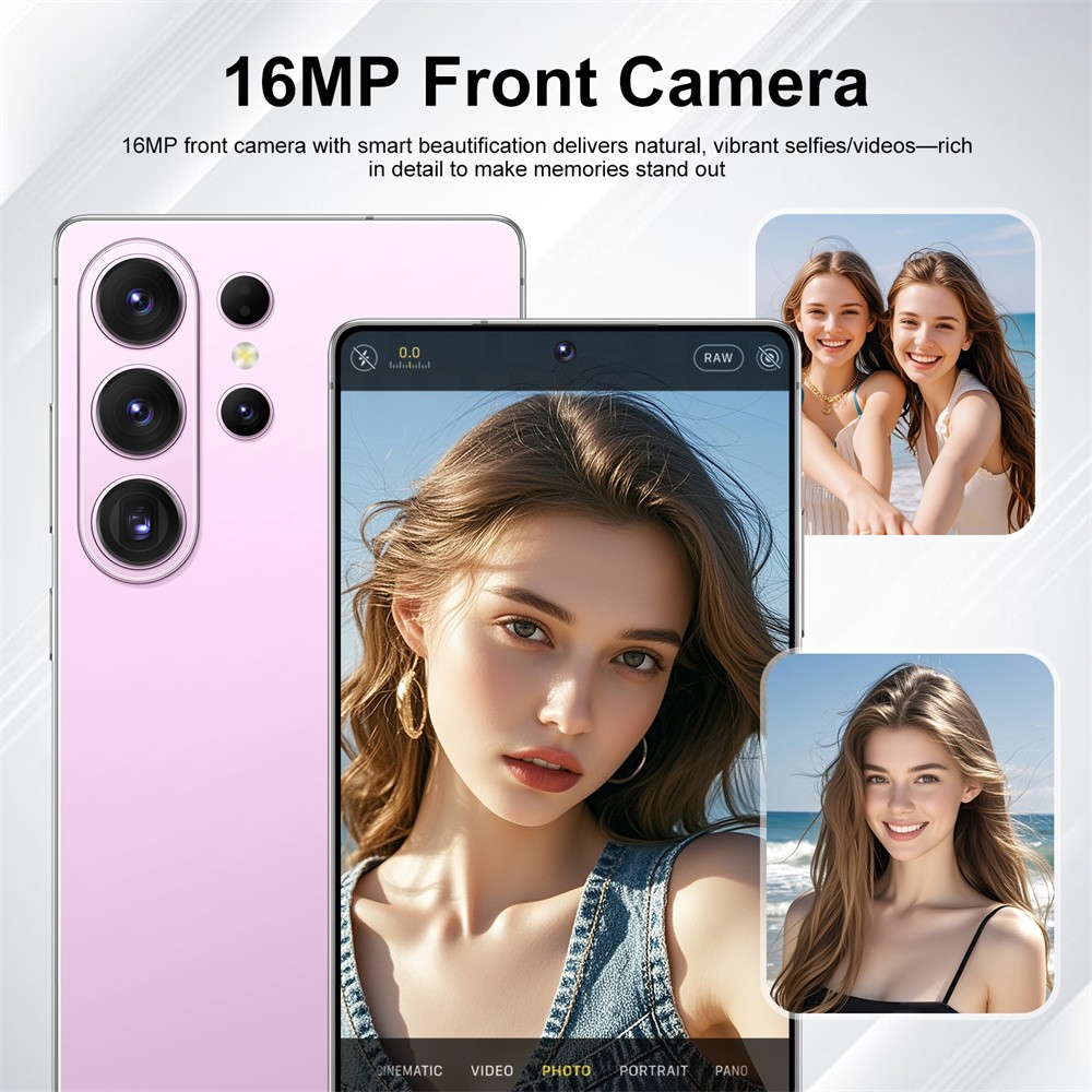 S26 Ultra 5G Smartphone Unlocked Mobile 3+32GB Dual SIM Android Cheap Cell Phone
