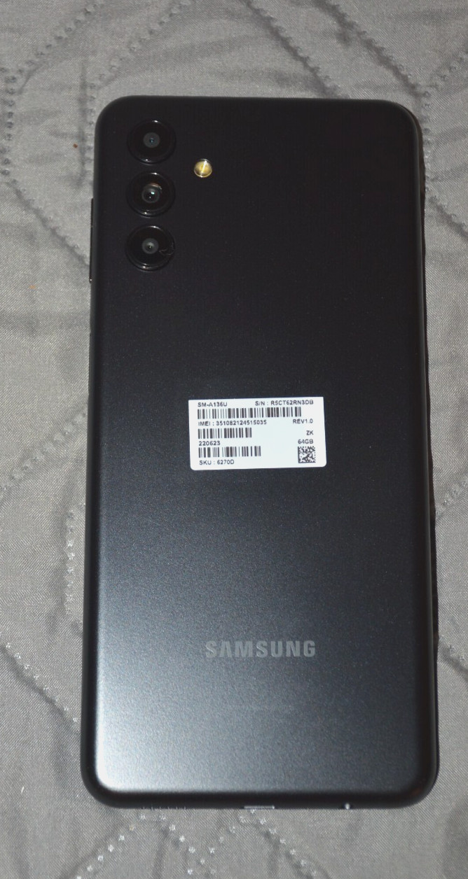 Samsung Galaxy A13 5G 64GB Black SM-A136U AT&T Smartphone w/ Box