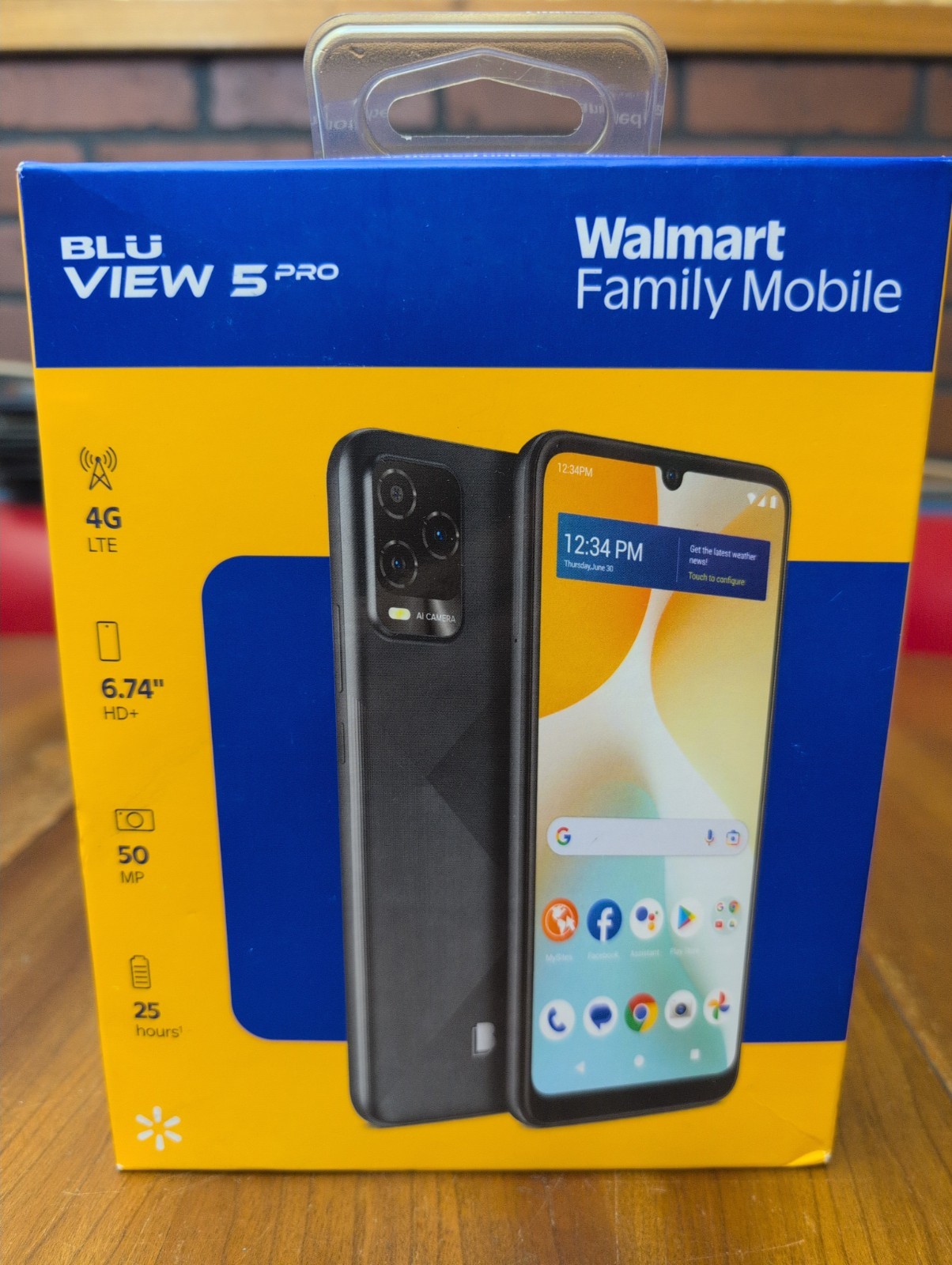 BLU View 5 Pro 64GB Black (Total Wireless/Walmart Family Mobile Rebrand) NEW