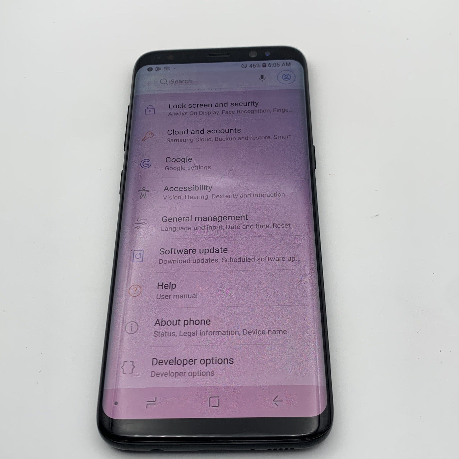 Samsung Galaxy S8 SM-G950U1 64GB UNLOCKED – NEAR MINT CONDITION Screen Burn
