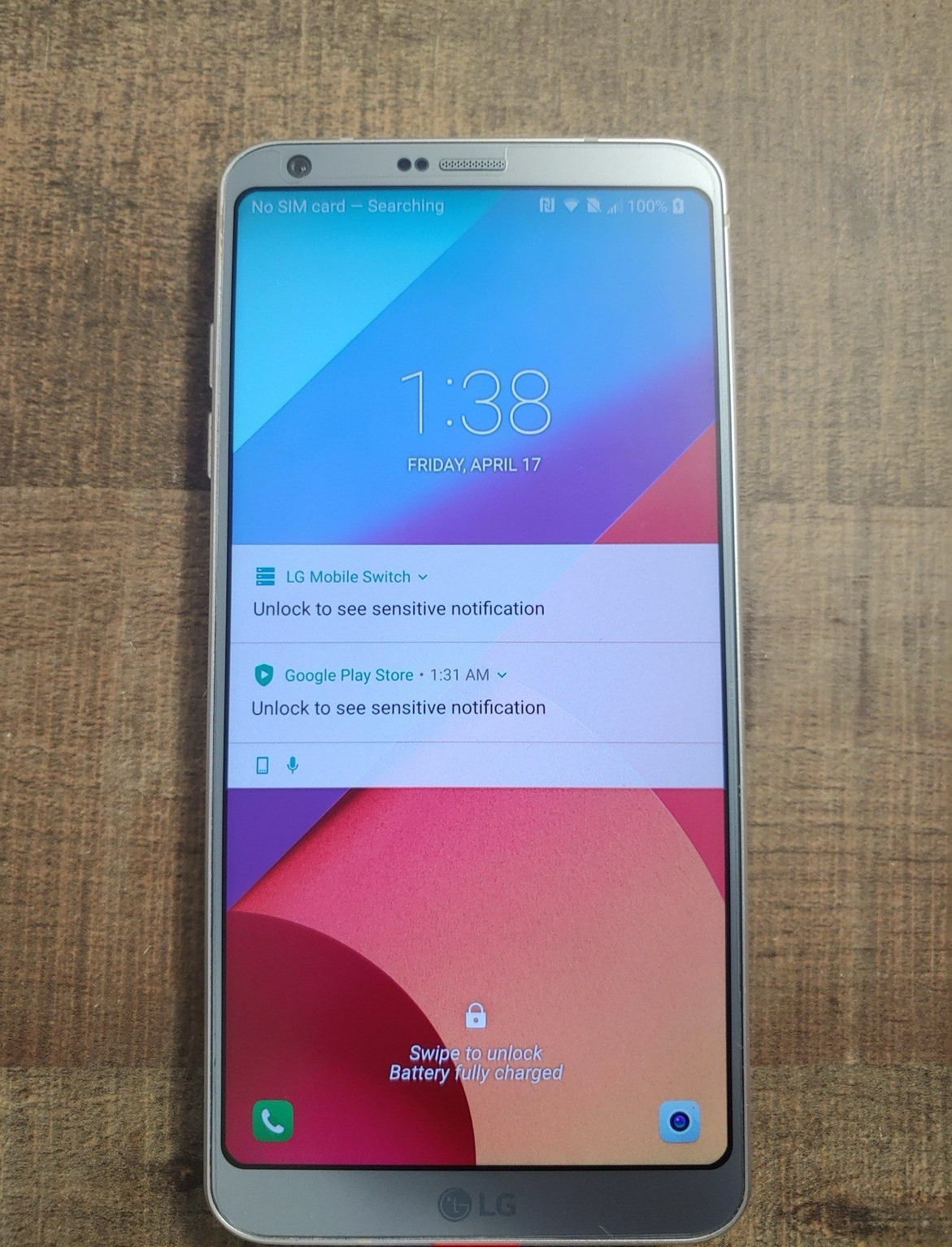 LG G6 Smartphone Silver Bar Style USB Type-C Connectivity Android Mobile Phone