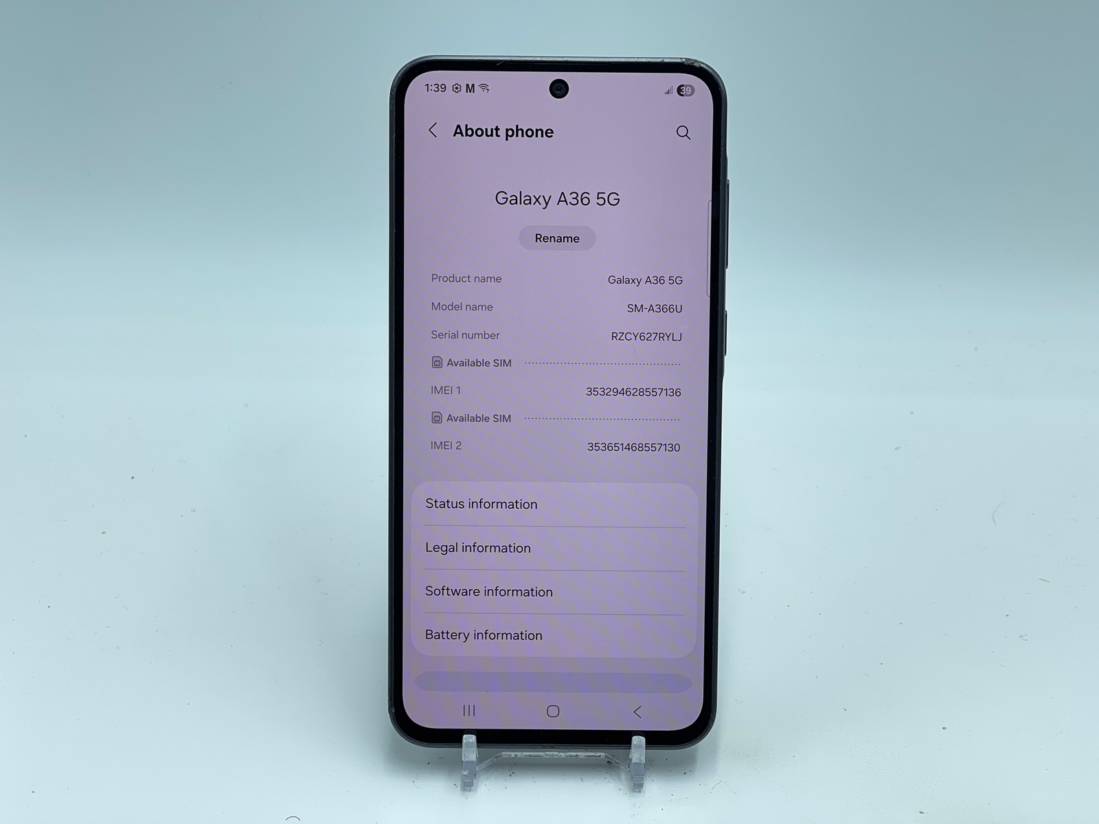Samsung Galaxy A36 5G 128GB SM-A366U (Metro) Awesome Black CrkCmr (E-0142)