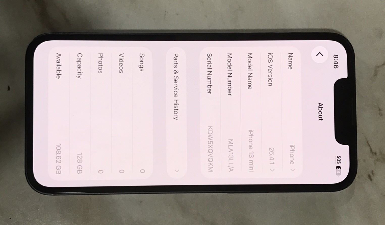Apple iPhone 13 mini 128GB Black Factory Unlocked Bluetooth Wi-Fi MLA13J/A