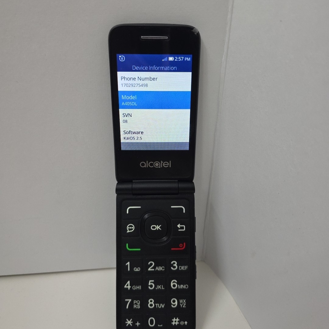 Alcatel MyFlip A405DL – Gray and Black ( Tracfone ) 4G LTE Flip Smartphone