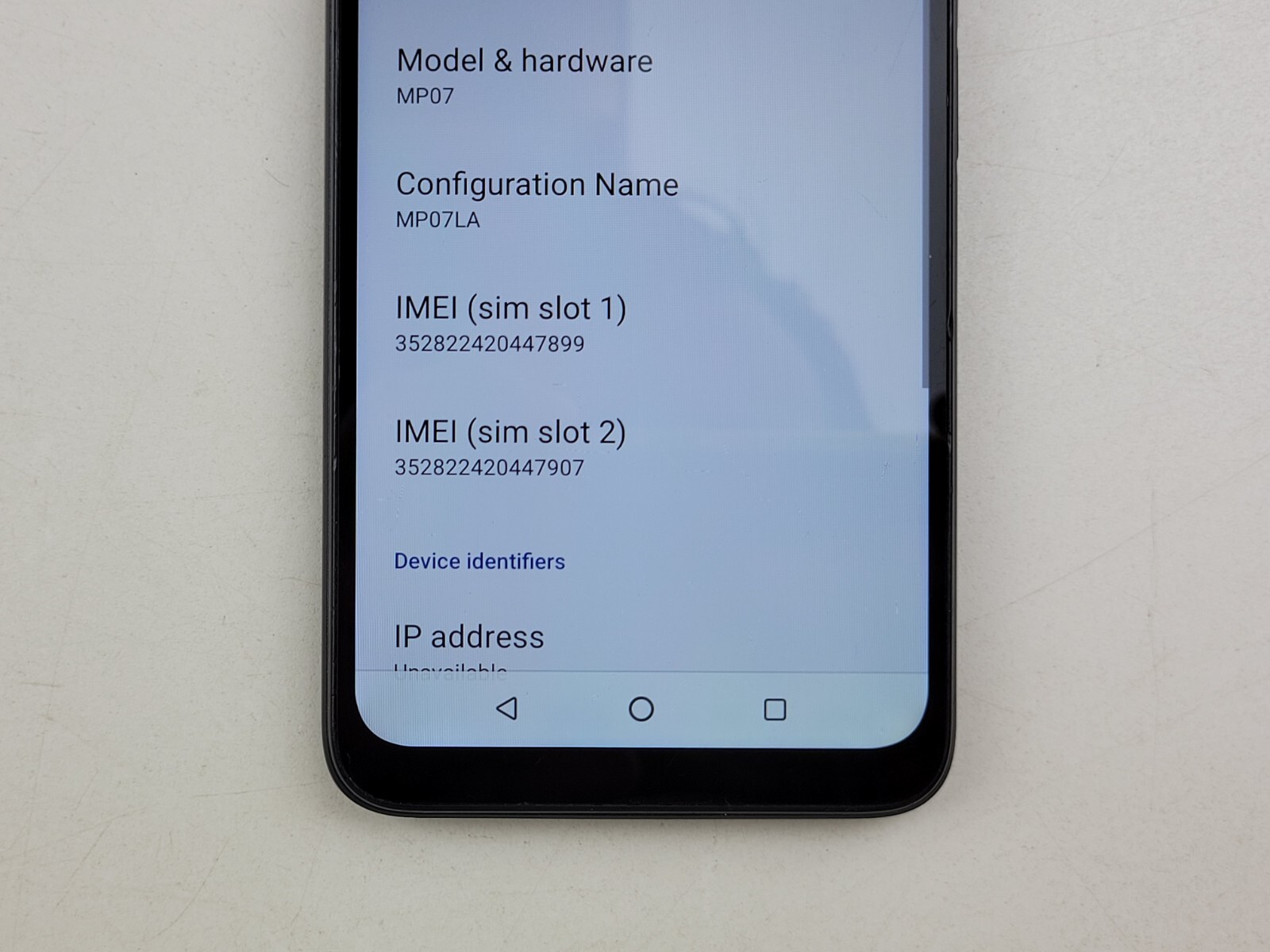 UMIDIGI C1 (MP07) 32GB (GSM Unlocked) Dual SIM Smartphone – NO SIM TRAY – J7477