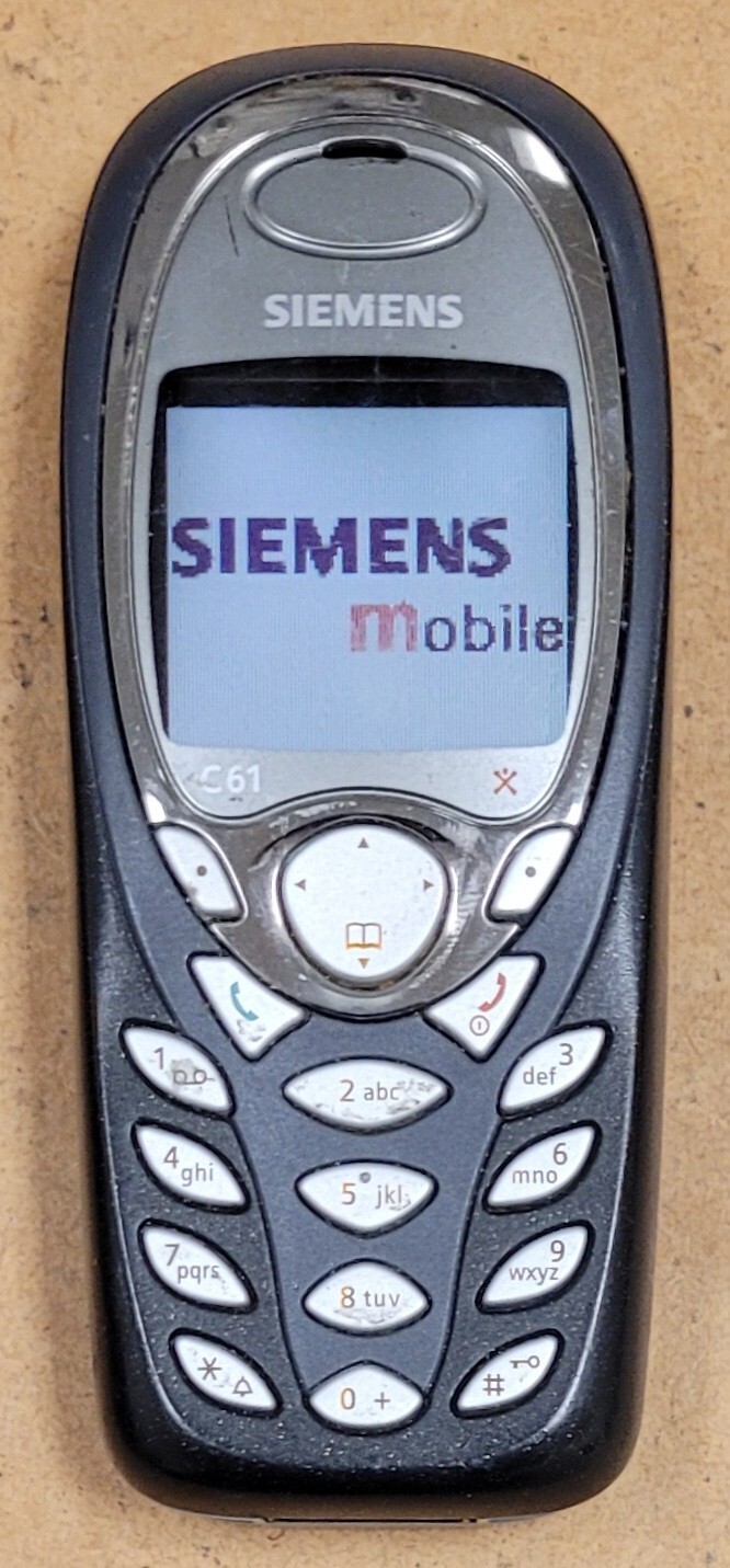Siemens C Series C61 – Black and Gray ( Cingular ) Very Rare Cellular Phone
