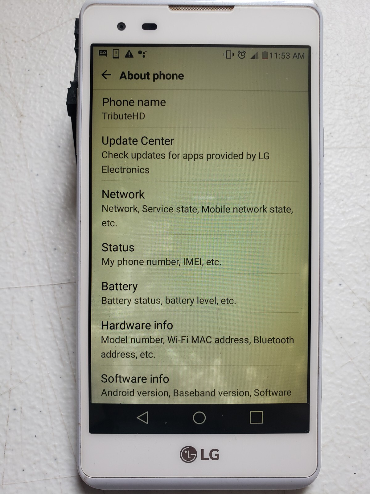 LG Tribute HD Boost Mobile Smartphone 16GB White (LS676)