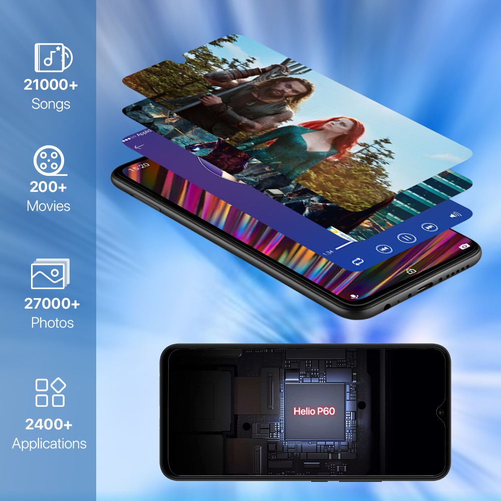 UMIDIGI F1 Play 6.3” 6GB+64GB Dual SIM Android Unlocked 5150mAh Smartphone