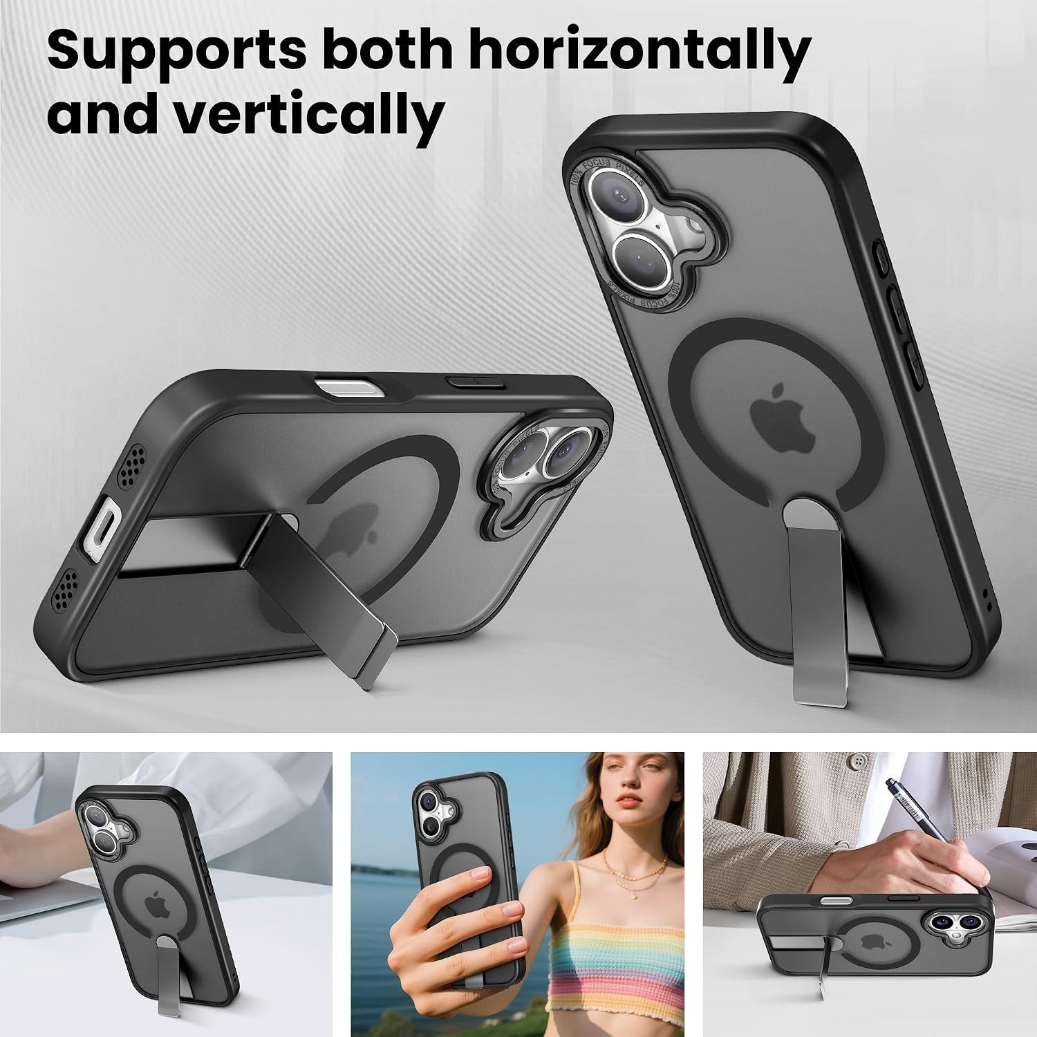 iPhone 17 Case 6.3″ Shockproof Protective Phone Cover Compatible with Mag Safe