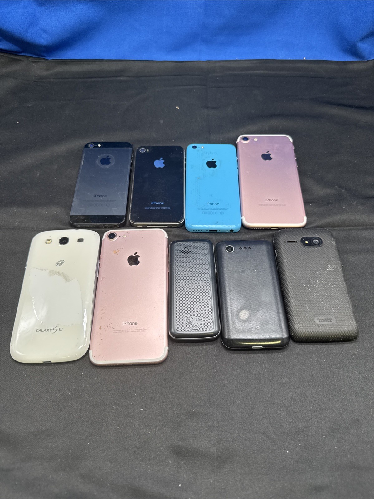 Assorted Phones (Apple, Samsung, LG & More) | ASSORTED GSM CARRIERS | Lot of 9