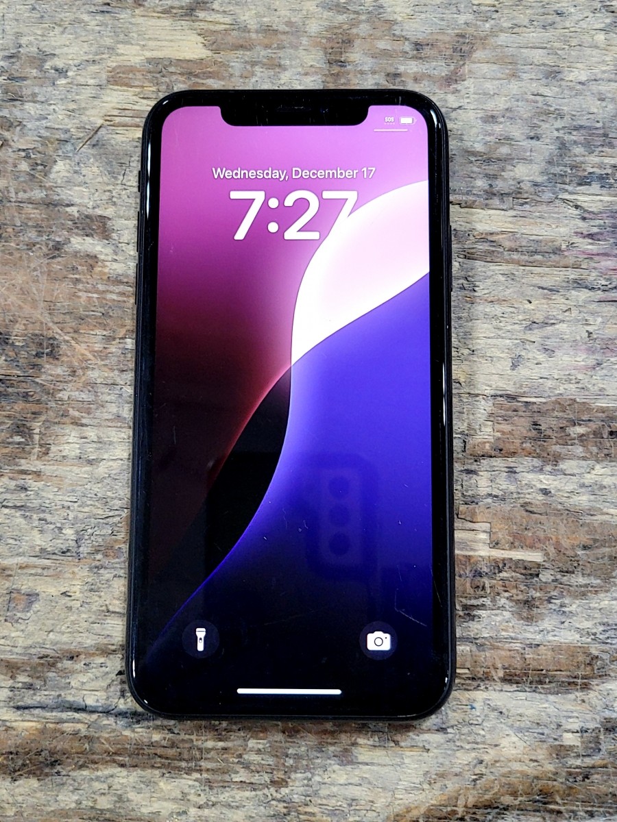 APPLE A1984 iPhone XR 128GB BLACK SEE NOTES