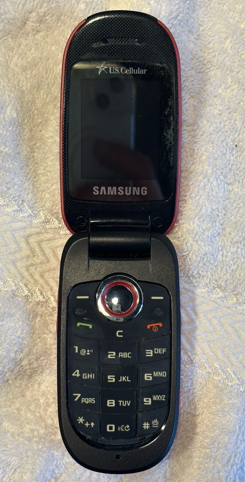 Samsung Stride SCH-R330- Red & Black (U.S. Cellular) Rare Flip Phone-untested