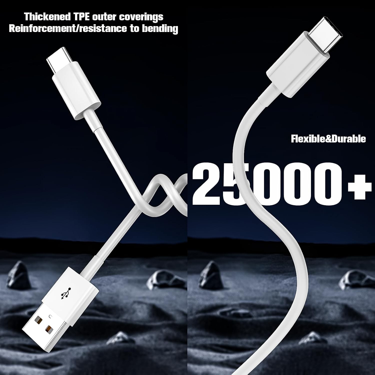 3FT USB A to USB C Fast Charging Cable for iPhone 17/16/15 & iPad