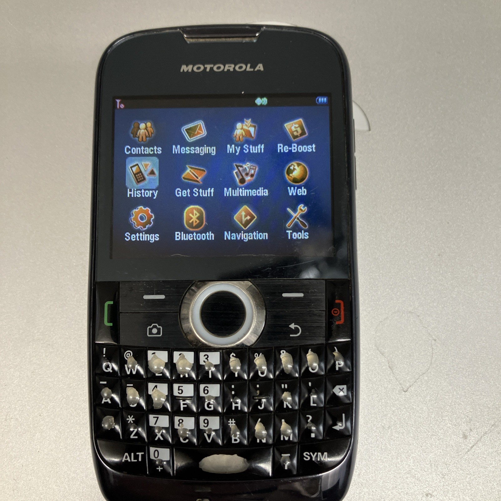 Motorola Theory WX430 – Black ( Boost Mobile ) Rare Smartphone