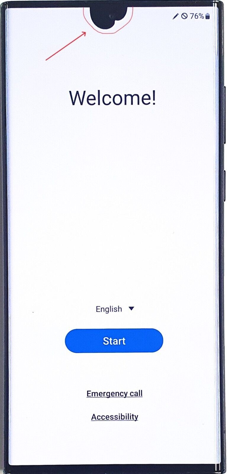 Samsung Galaxy S22 Ultra S908U1 128GB Unlocked Used Phone with Black Spot