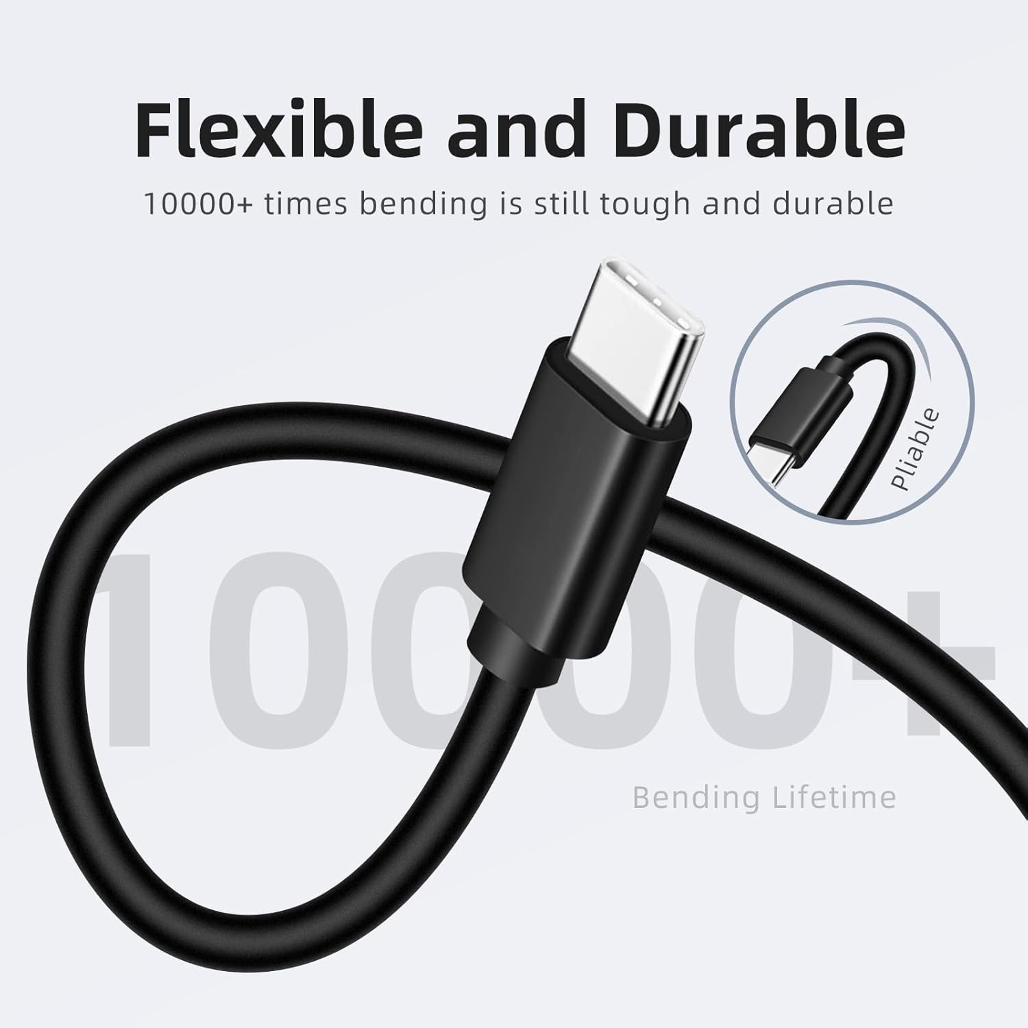 USB C 18W Fast Charger for Samsung Galaxy A20E A50S 5ft Cable