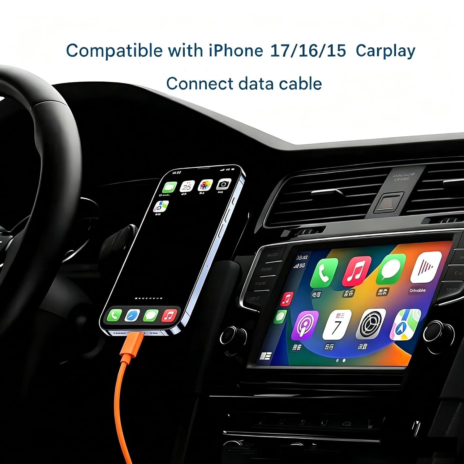 USB A to USB C Fast Charger for iPhone 17/16/15, 3.3 FT Cable