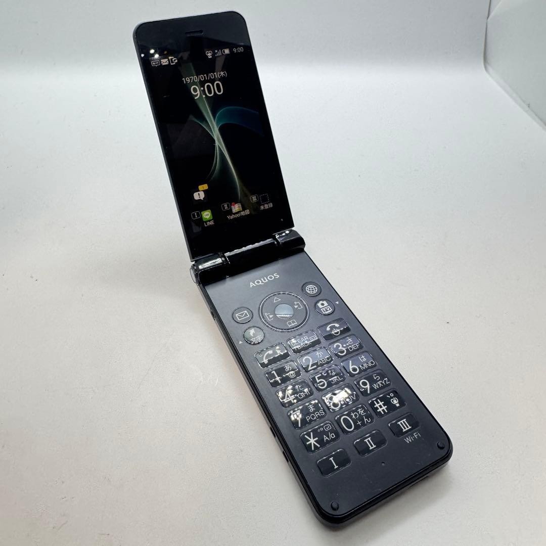 SHARP AQUOS KEITAI 2 601SH Black SoftBank Android Flip Phone Unlocked From Japan