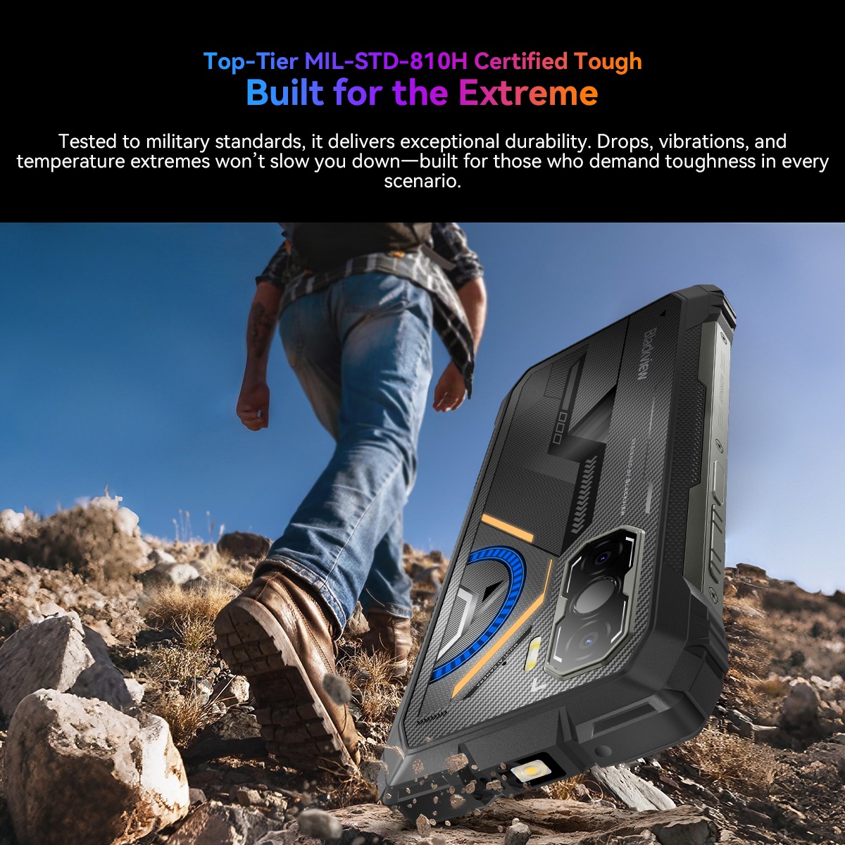 Blackview ROCK 3 Rugged Smartphone 32GB+256GB Thermal Imaging 10000mAh 108MP NFC