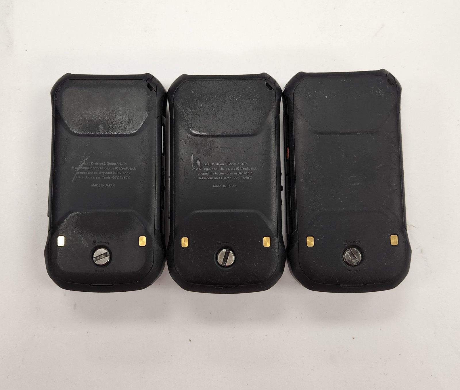 Lot of 3 Used Kyocera E4810 16 GB Black Verizon Only **Read**
