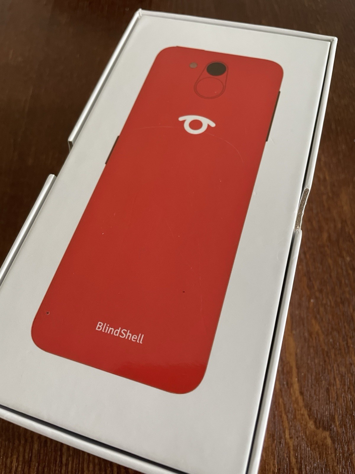 Blindshell Classic 2 (red) In Box Fair Condition Locked To T-mobile For Parts