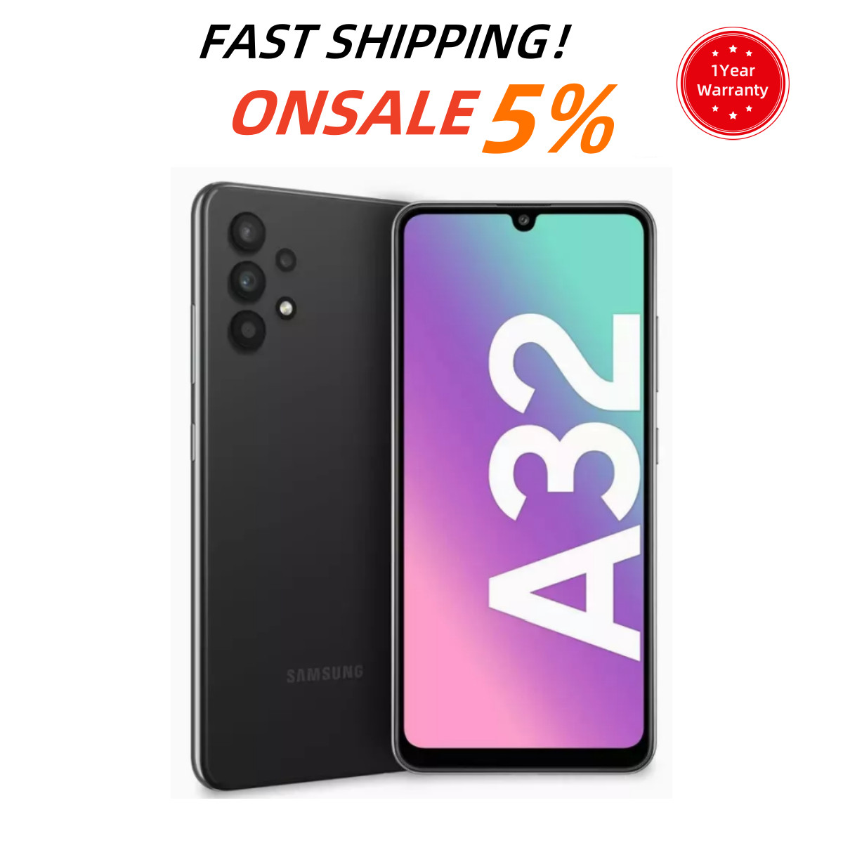 💯SEALED Samsung Galaxy A32 5G SM-A326U 64GB+4GB 48MP FACTORY UNLOCKED Smartphon