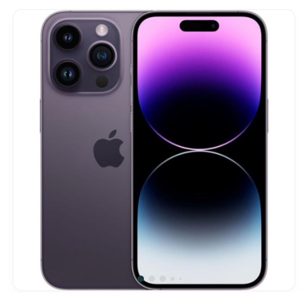 iPhone 14 Pro Deep Purple 128GB Unlocked From Plug, Accessories And Original Box