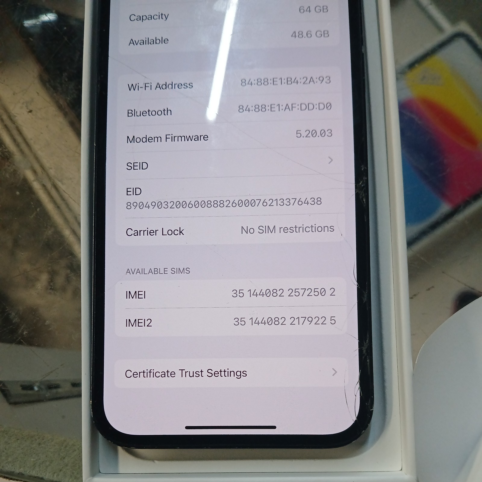iPhone 12 64GB, Black, Unlocked fort part