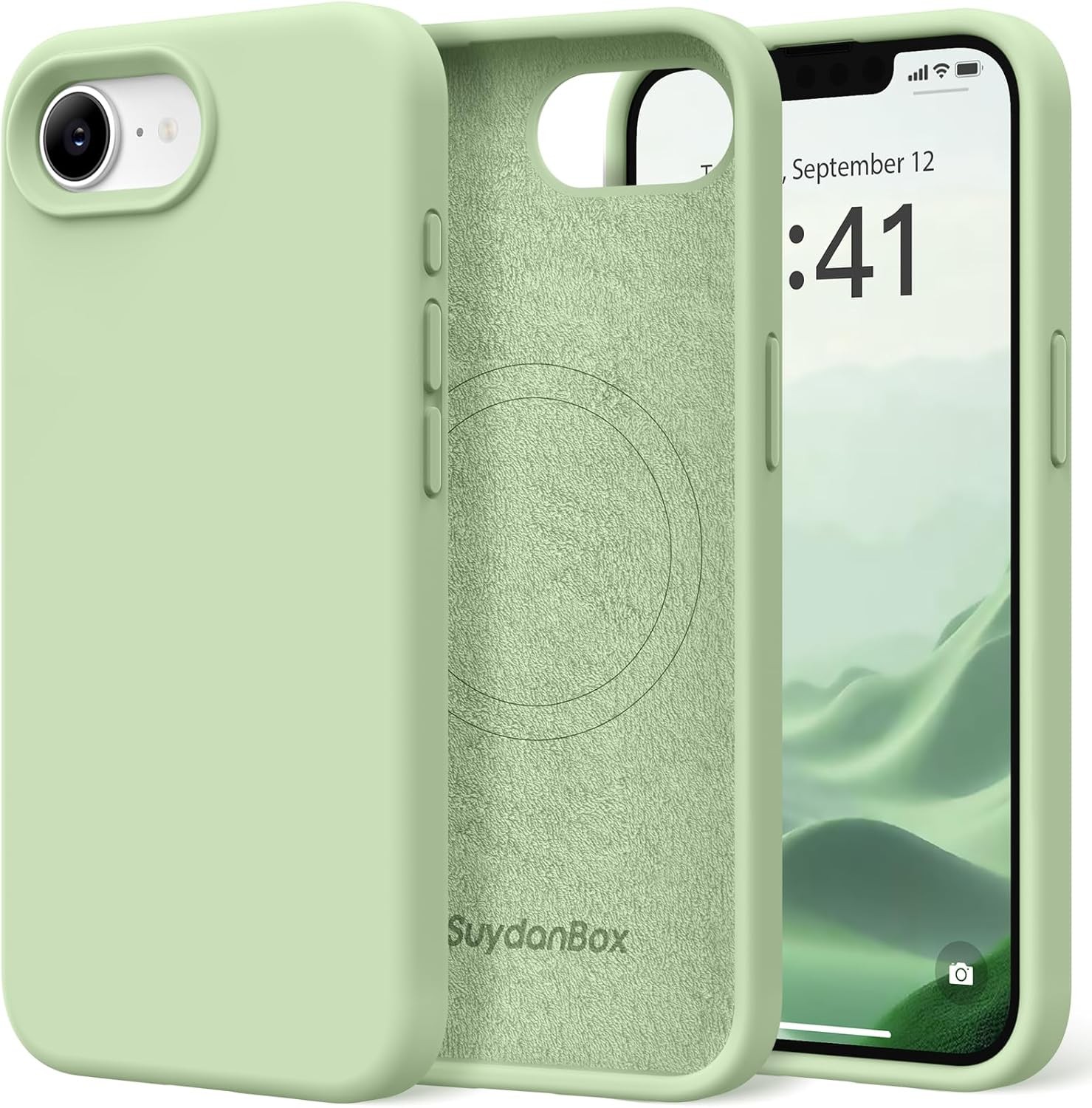 Magnetic for iPhone 17e/iPhone 16e Case, Slim Silicone Shockproof Protective Cas