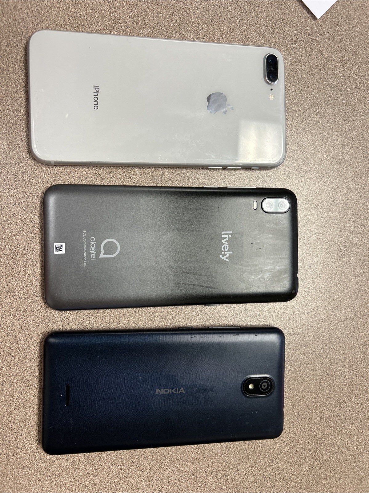 iPhone 8, Alcatel 2020, Nokia Phones