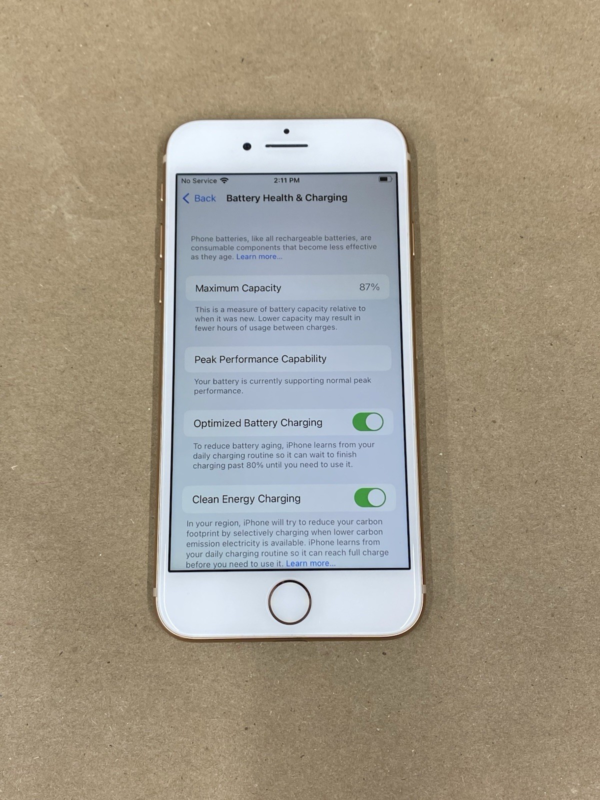 Apple iPhone 8 64GB NQ742LL/A A1863 Rose Gold-No Carrier-87% Batt-Unlocked-N372